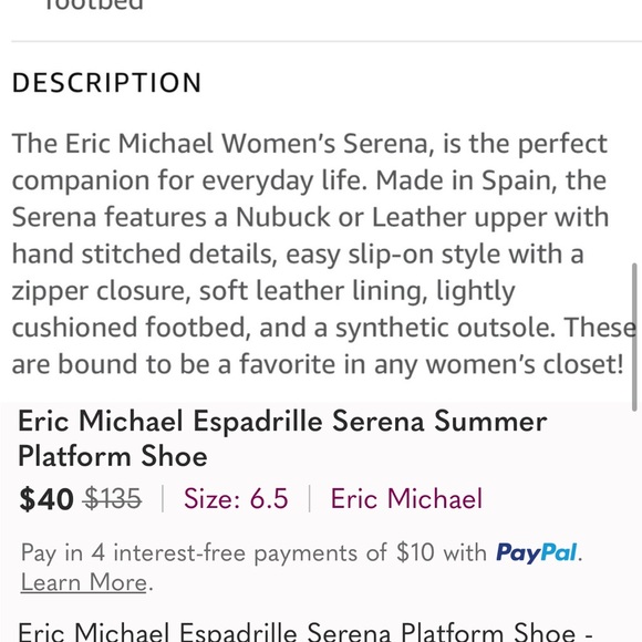 Eric Michael Serena Platform Espadrille Slip-On Espadrilles - Picture 14 of 16